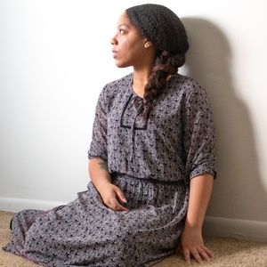 Westport 1962 Long Floral Patterned Dress (Size:8)